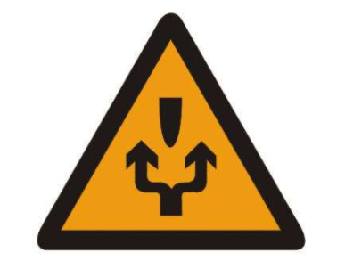 这个标志的含义是告示前方道路施工，车辆左右绕行_科目一题目讲解