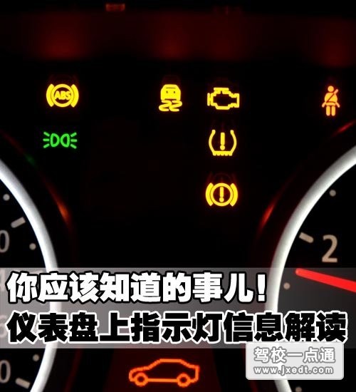 汽车仪表盘上指示灯信息解读了解车辆状态