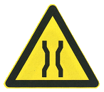 窄桥标志标志