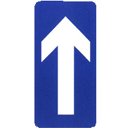 单行路标志