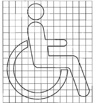 残疾人专用停车位路面标记标志