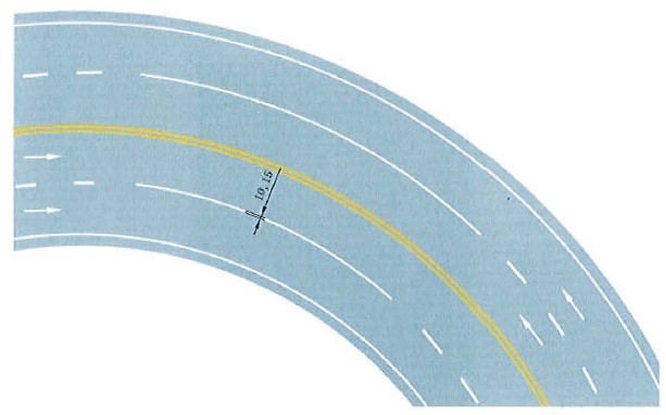 禁止跨越同向车行道分界线标志