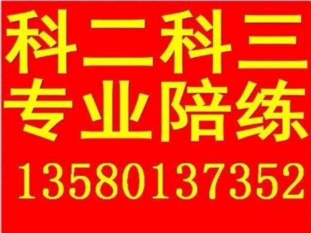 专业小车陪驾、科目二、科目三考试车型陪练一对一强化