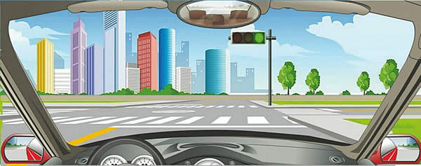最新版安全文明驾驶题科目四驾证模拟考试18