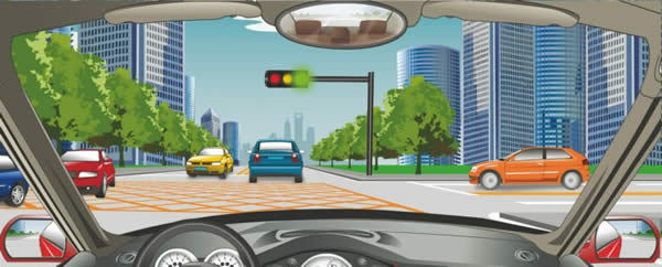 2014C1安全文明科目四驾驶证模拟考试12