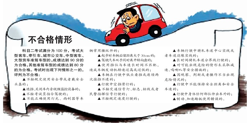 驾驶证科目二考试一次通过技巧