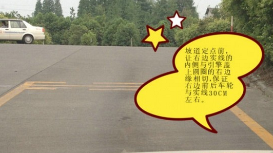 坡道定点停车和起步如何看点