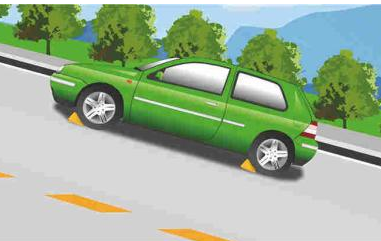 怎么样在上下坡路段安全停车