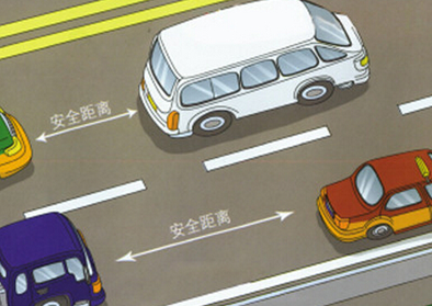 小白开车怎么分辨车距