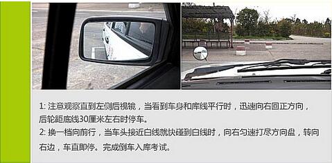 科目二倒车入库方法详细图形解析