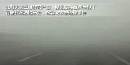 雾霾天的驾驶方法
