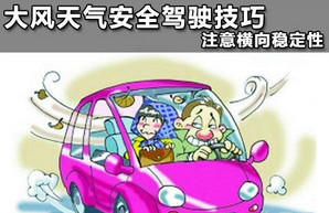 大风天安全驾驶方法
