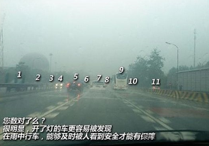 汽车灯光的正确用法 雨天灯光用需要注意的地方