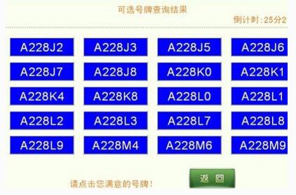 网上选车牌有那些技巧