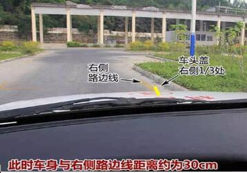 侧方位停车一次过方法图形解析
