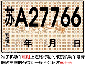 汽车临时牌照能上高速吗