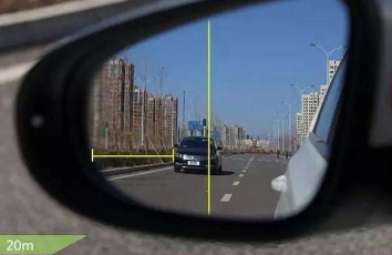 怎么样通过后视镜判断车距