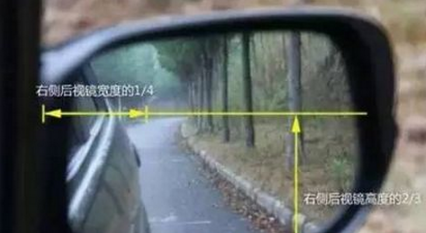 汽车后视镜如何调，后视镜调节办法