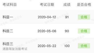 交管12123如何查询考试成绩