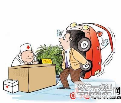 沉着冷静汽车轮胎忽然抛锚准时自救