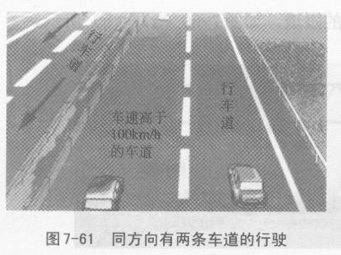 高速公路行车道驾驶方法