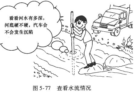 货车、汽车泡水路段驾驶方法
