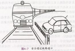 安全通过铁路道口