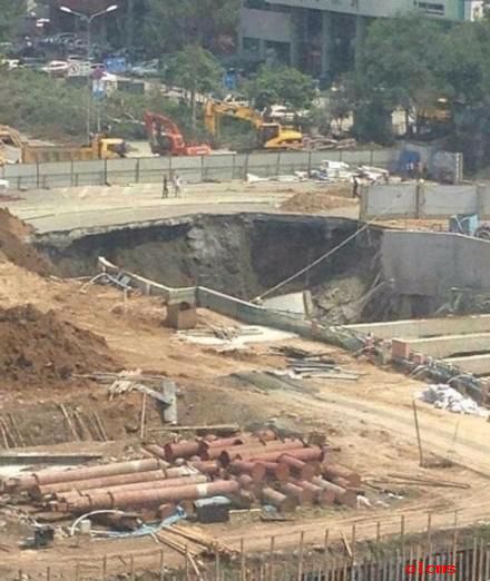 长春地铁施工现场塌方 2天3起事故安全问题引担心